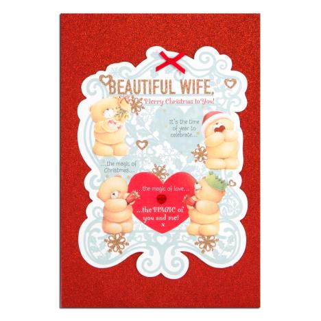 Beautiful Wife Forever Friends Christmas Card